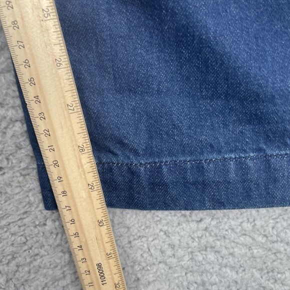 Abercrombie & Fitch Jeans Womens Size 32/14 Mid-Rise Curve Love Baggy DK Wash - Picture 7 of 10